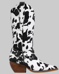 Sabrina | Women’s Printed Block Heel Cowboy Boots