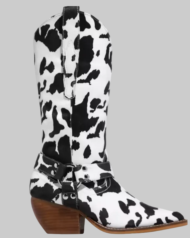 Sabrina | Women’s Printed Block Heel Cowboy Boots