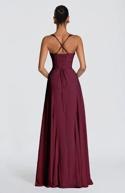 Laurel | Women's Sweetheart Wedding Guest Maxi Dress