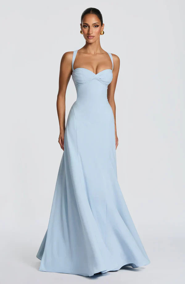 Laurel | Women's Sweetheart Wedding Guest Maxi Dress