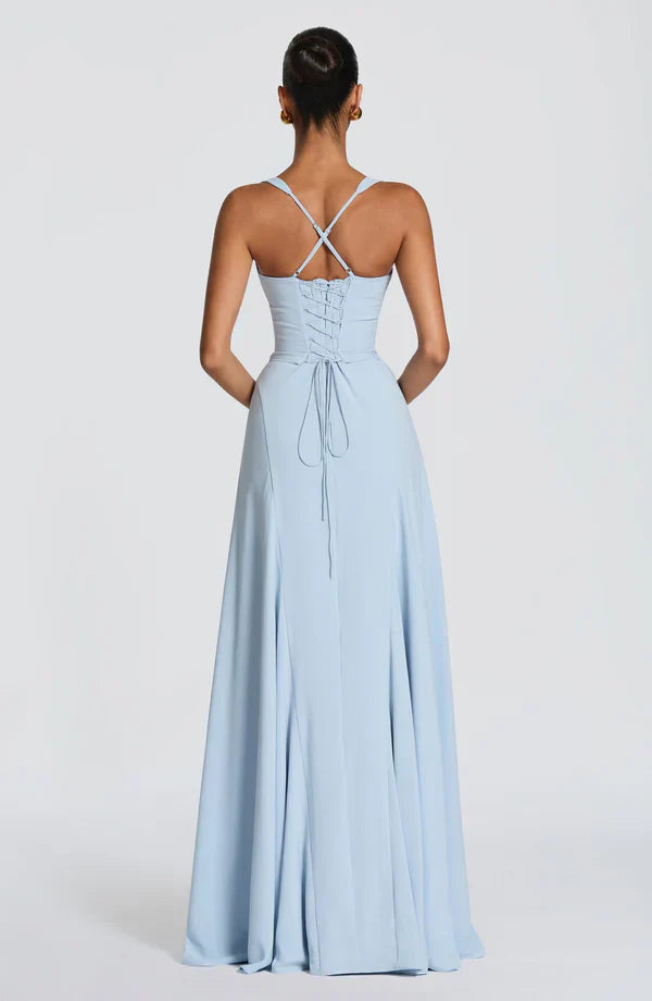 Laurel | Women's Sweetheart Wedding Guest Maxi Dress