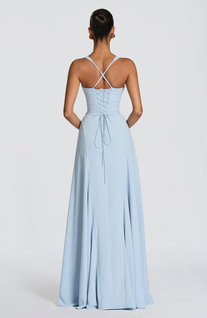 Laurel | Women's Sweetheart Wedding Guest Maxi Dress