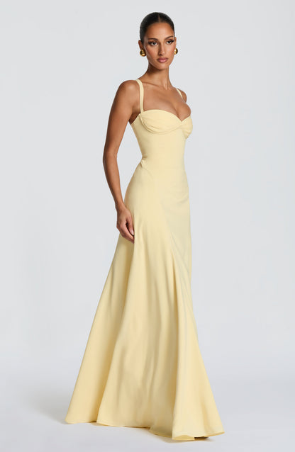 Laurel | Women's Sweetheart Wedding Guest Maxi Dress