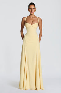 Laurel | Women's Sweetheart Wedding Guest Maxi Dress