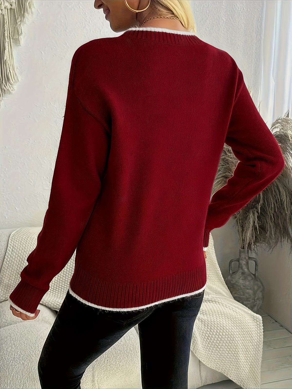 Isabella | Women's Festive Snowflake Christmas Jumper