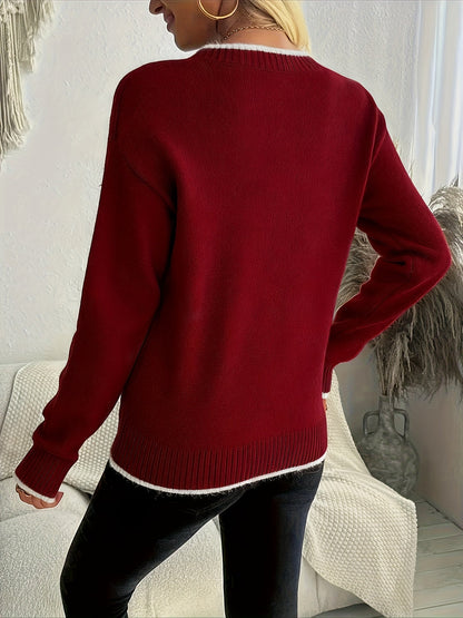 Isabella | Women's Festive Snowflake Christmas Jumper