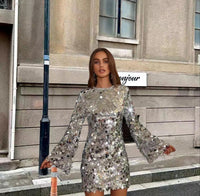 Isabella | Women's Sequin Christmas Party Mini Dress