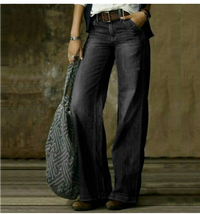 Annabelle | Women's High-Waisted Denim Trousers