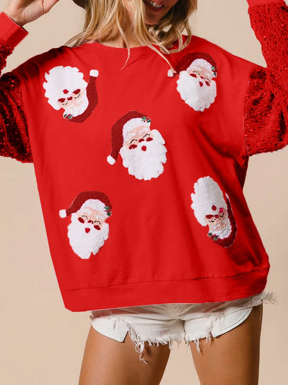 Isla | Women's Oversized Sequin Festive Jumper