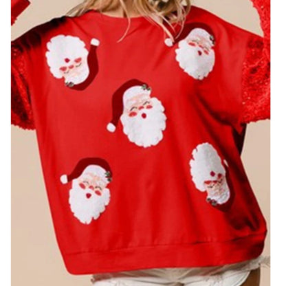 Isla | Women's Oversized Sequin Festive Jumper