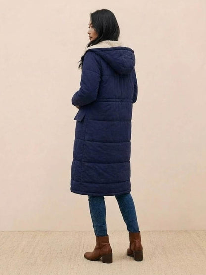 Jasmine | Women's Quilted Sherpa-Lined Hooded Teddy Coat
