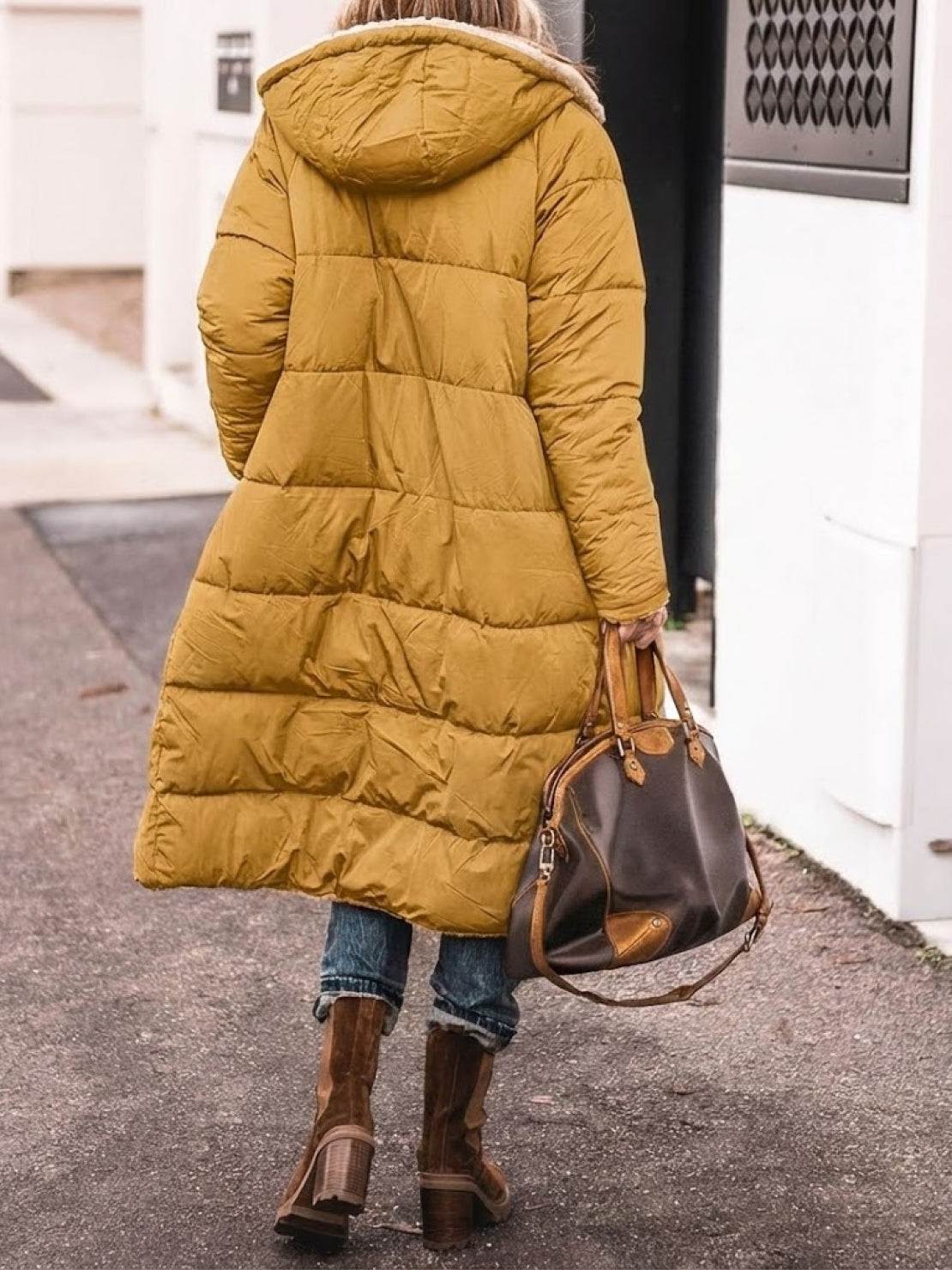 Jasmine | Women's Quilted Sherpa-Lined Hooded Teddy Coat