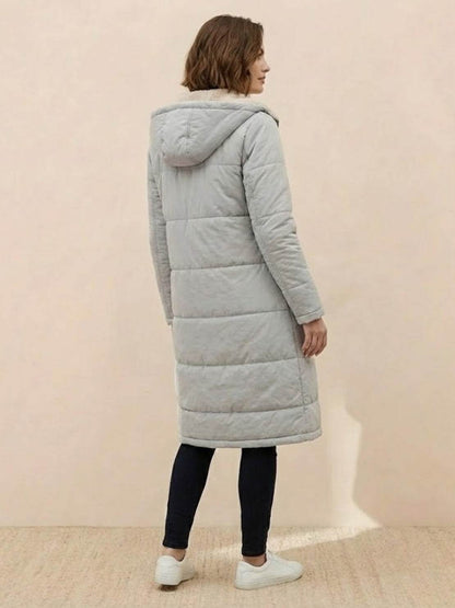 Jasmine | Women's Quilted Sherpa-Lined Hooded Teddy Coat
