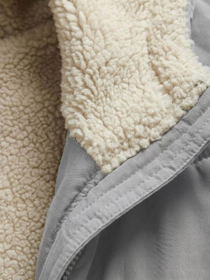 Jasmine | Women's Quilted Sherpa-Lined Hooded Teddy Coat