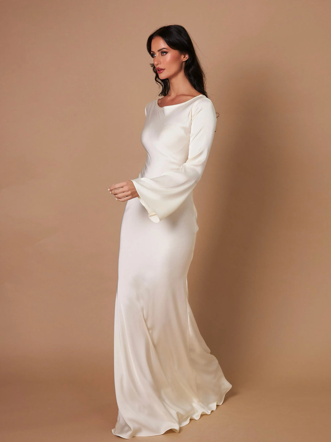Ashley | Women's Elegant Long Sleeve Maxi Dress
