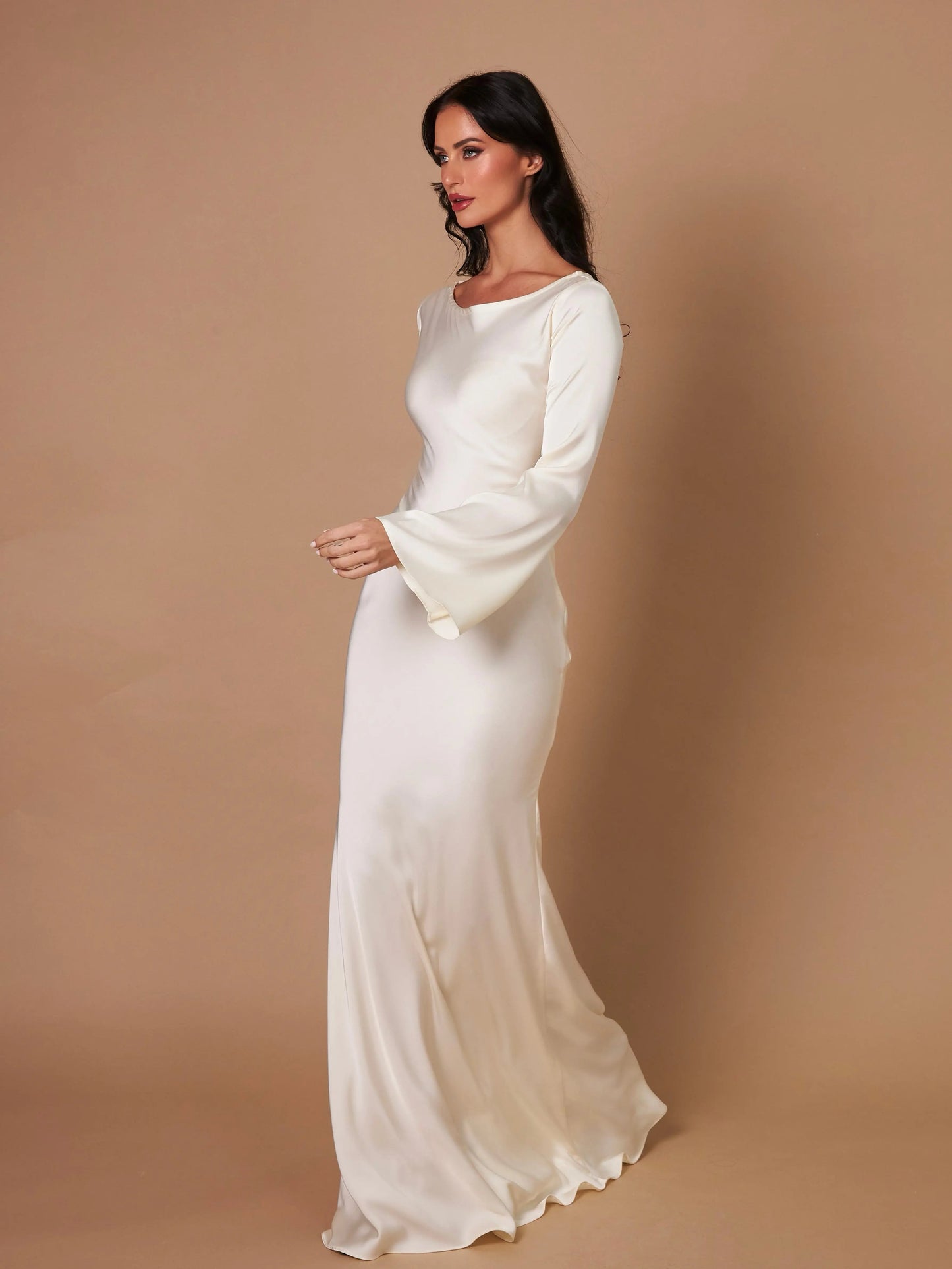 Ashley | Women's Elegant Long Sleeve Maxi Dress