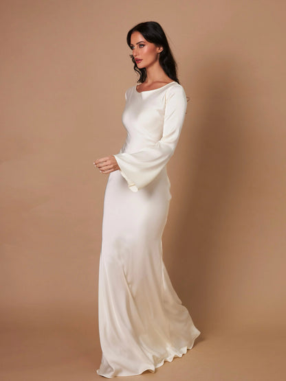 Ashley | Women's Elegant Long Sleeve Maxi Dress