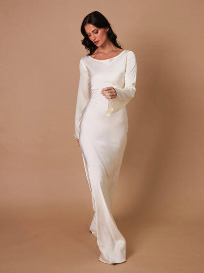 Ashley | Women's Elegant Long Sleeve Maxi Dress