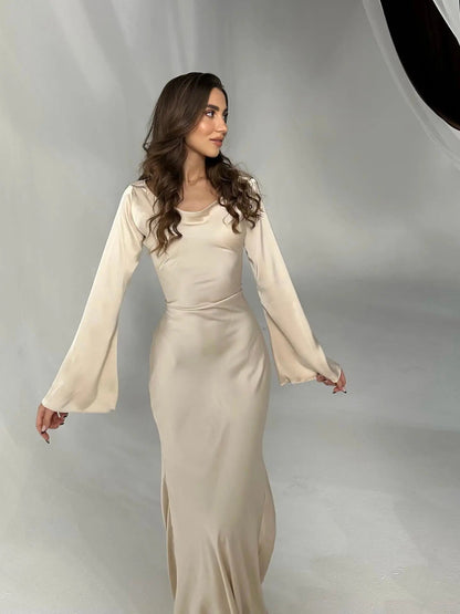 Ashley | Women's Elegant Long Sleeve Maxi Dress