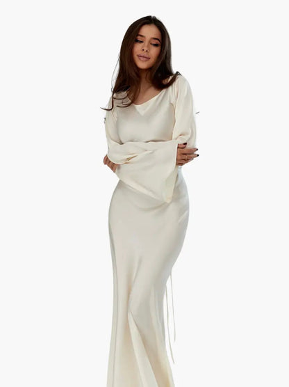 Ashley | Women's Elegant Long Sleeve Maxi Dress