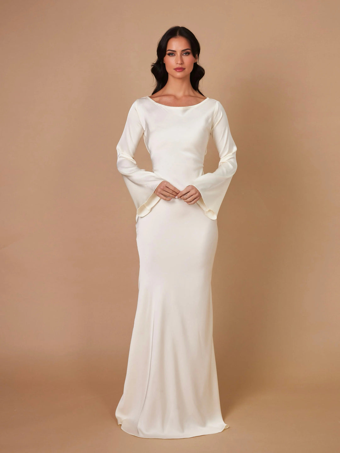 Ashley | Women's Elegant Long Sleeve Maxi Dress