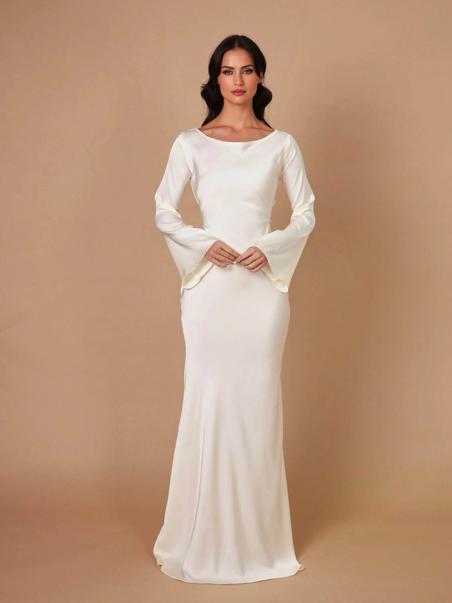 Ashley | Women's Elegant Long Sleeve Maxi Dress