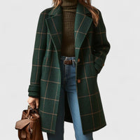 Riley | Women's Classic Checkered Lapel Coat