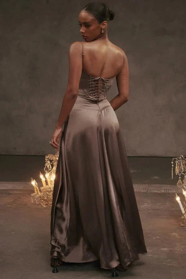 Karen | Women's Formal Corset Evening Maxi Dress