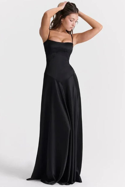 Karen | Women's Formal Corset Evening Maxi Dress