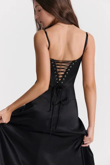 Karen | Women's Formal Corset Evening Maxi Dress