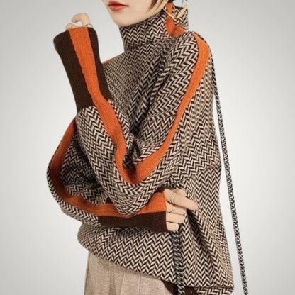 Sage | Women's Knitted Turtleneck Sweater