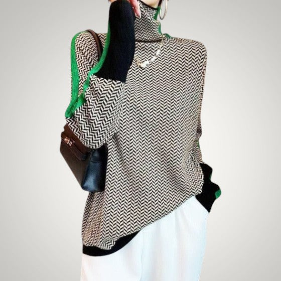 Sage | Women's Knitted Turtleneck Sweater