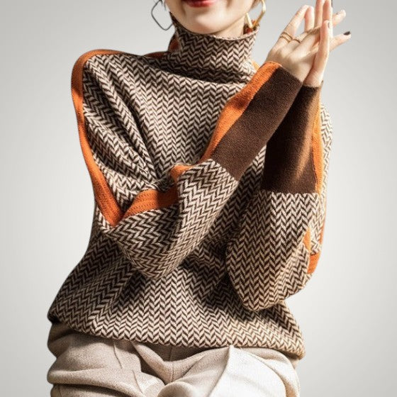 Sage | Women's Knitted Turtleneck Sweater