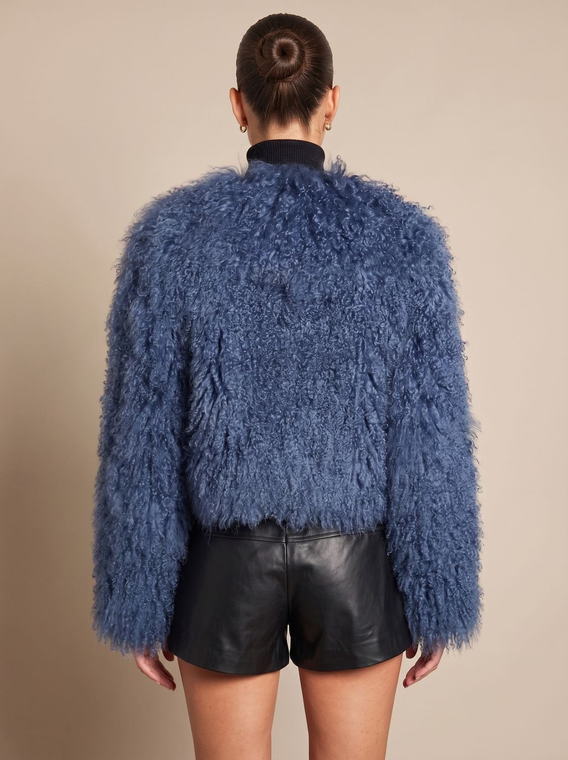 Leah | Women's Black Oversized Faux Fur Winter Coat