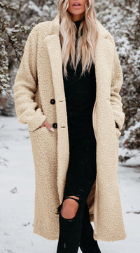 Leah | Women's Relaxed Long Teddy Winter Coat