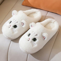 Lindsay | Women's Cosy Cat-Face Fluffy Slippers