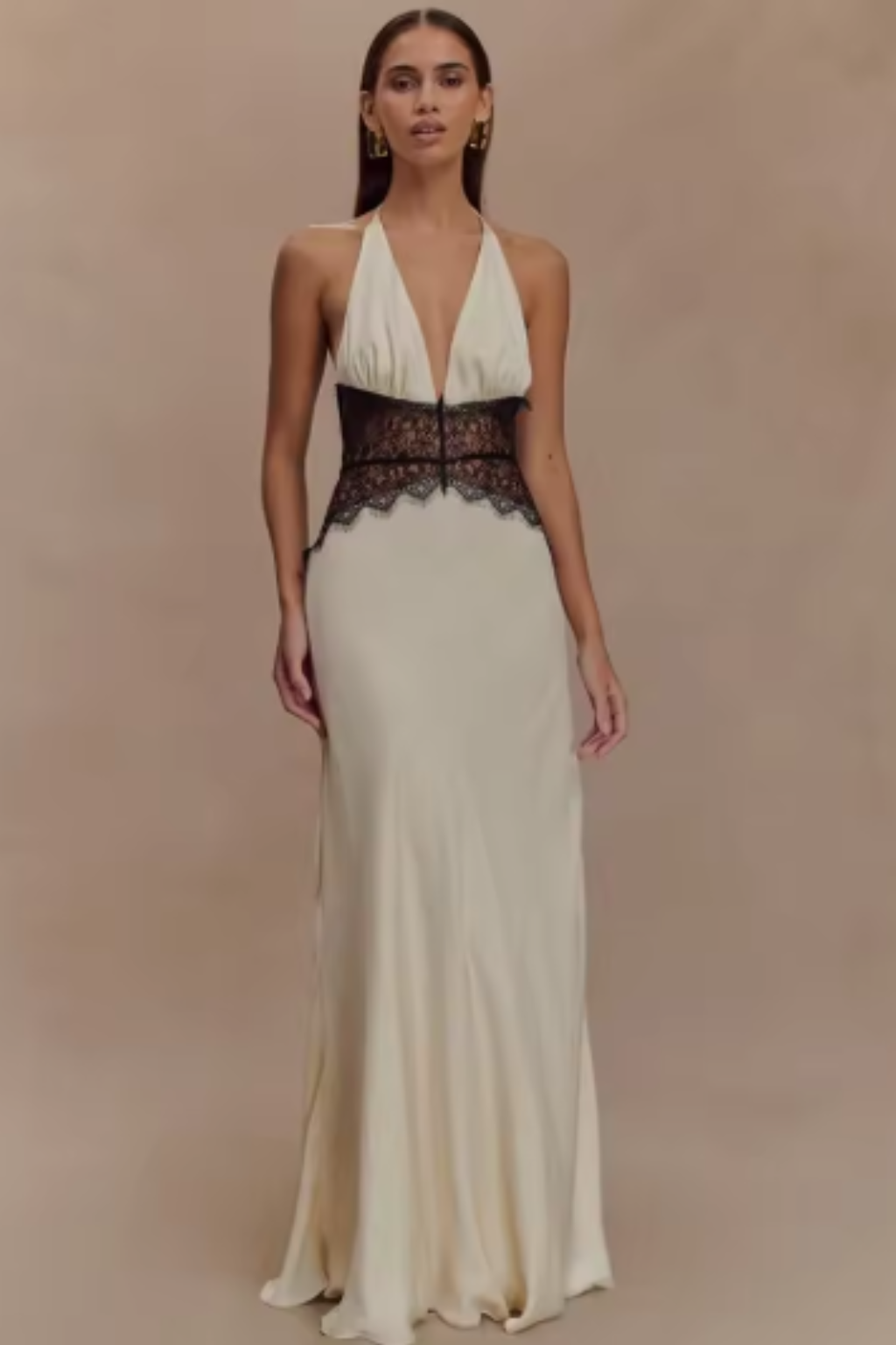 Lola | Women's Elegant Halterneck Occasion Maxi Dress