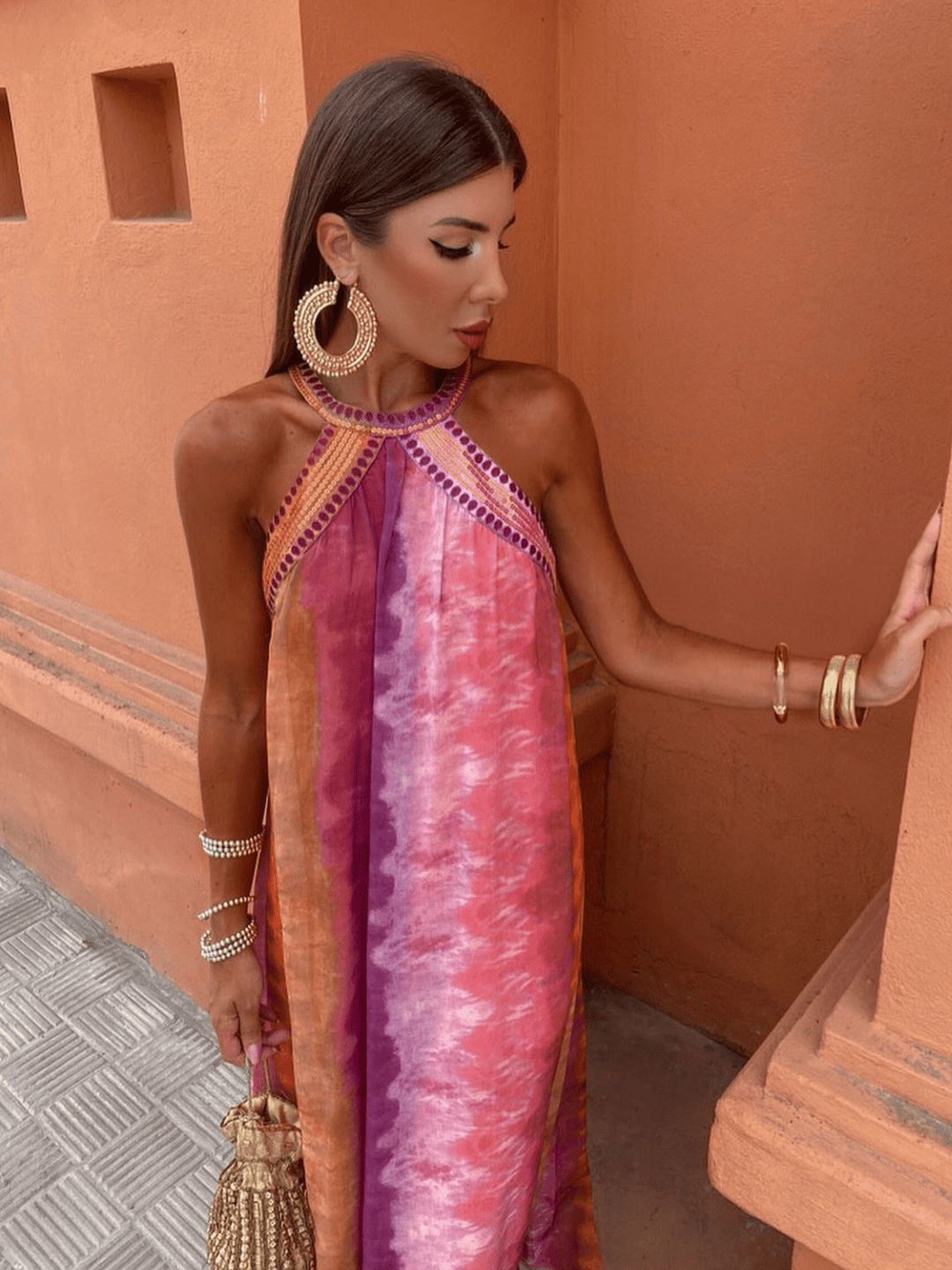Ava | Women’s Halter Neck Wedding Guest Dress
