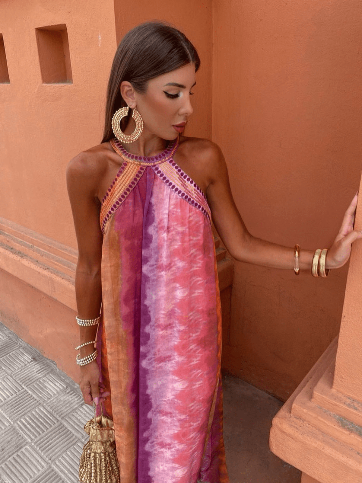 Ava | Women’s Halter Neck Wedding Guest Dress
