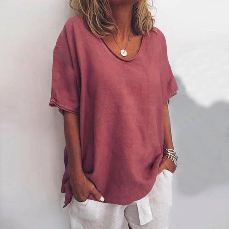 Athena | Women's Classic Short Sleeve Oversized Top