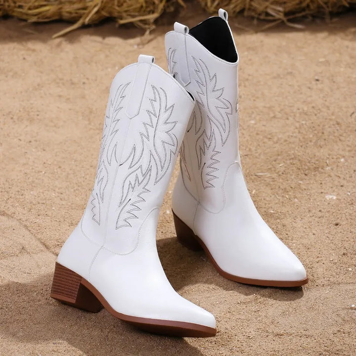 Monica | Women’s Casual Embroided Western Cowboy Boots