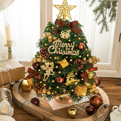 Mini Christmas Tree Pre-Lit Decorated Tabletop