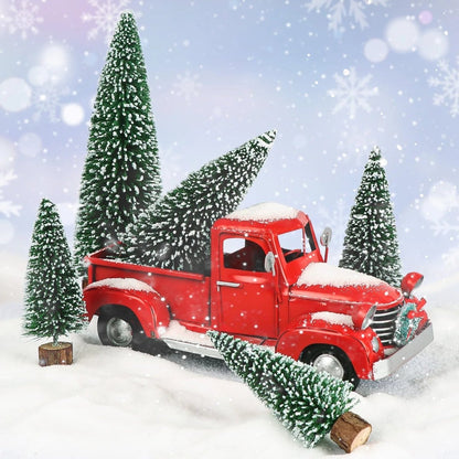 Mini Christmas Tree Snow-Flocked Set of 5