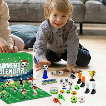Molly | Children's Christmas Advent Calendar with football figures Interactive Build-Your-Own Soccer Playset