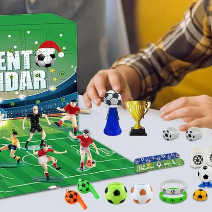 Molly | Children's Christmas Advent Calendar with football figures Interactive Build-Your-Own Soccer Playset