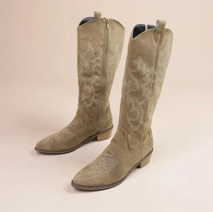 Riley | Women’s Casual Knee High Cowboy Boots