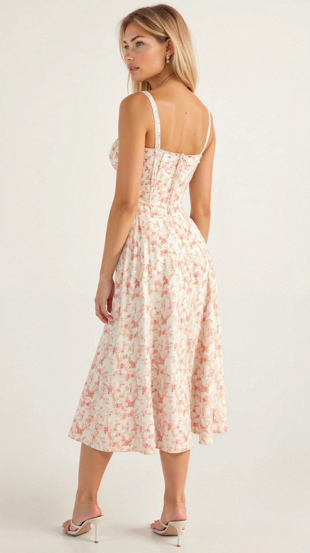 Charlotte | Women’s Summer Floral Midi Dress