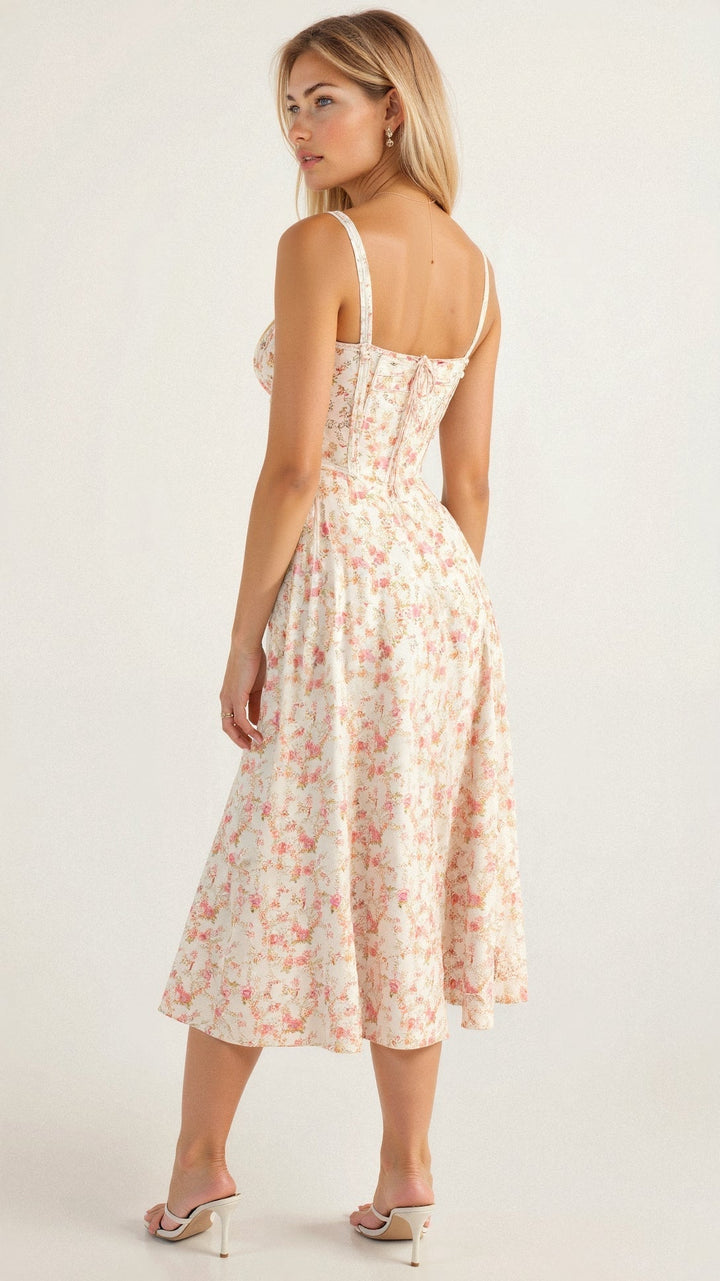 Charlotte | Women’s Summer Floral Midi Dress