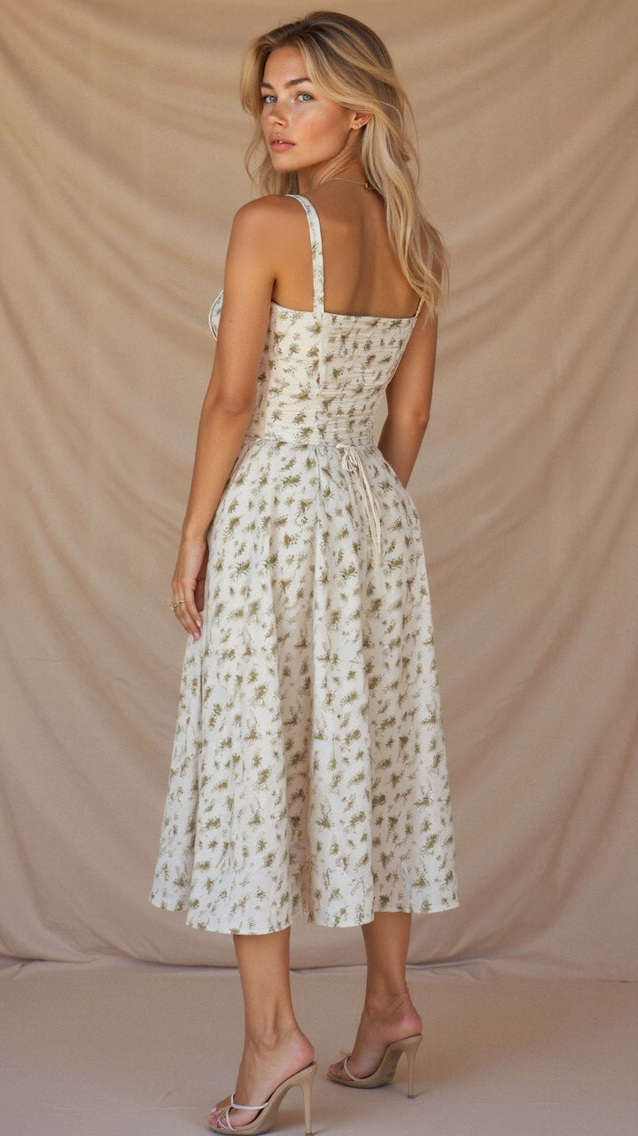 Charlotte | Women’s Summer Floral Midi Dress