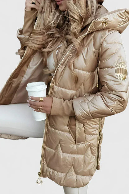 Naomi | Women's Quilted Hooded Elegant Winter Parka Jacket